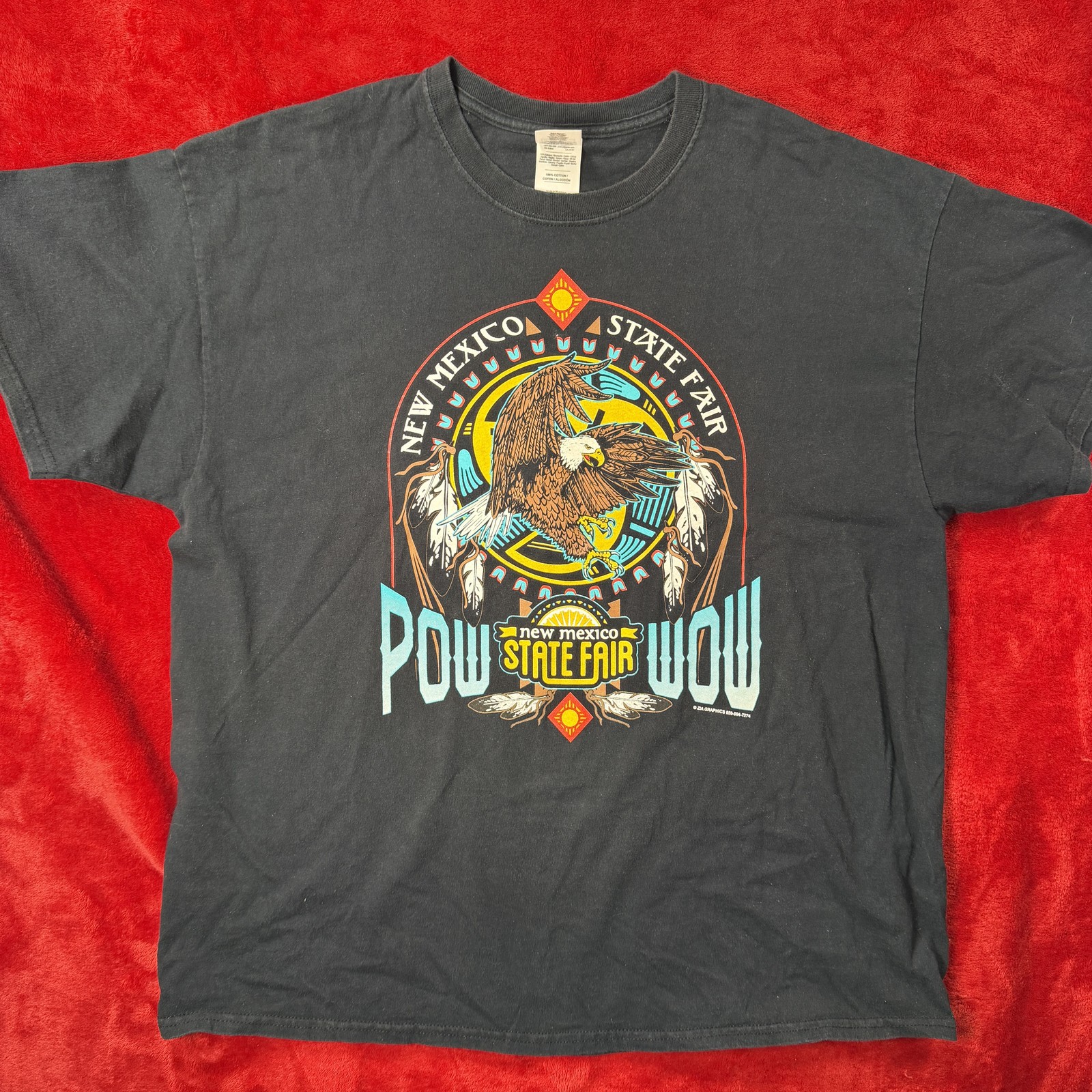 New Mexico State Fair Pow Wow T-Shirt Souvenir XL Gildan Ultra Cotton