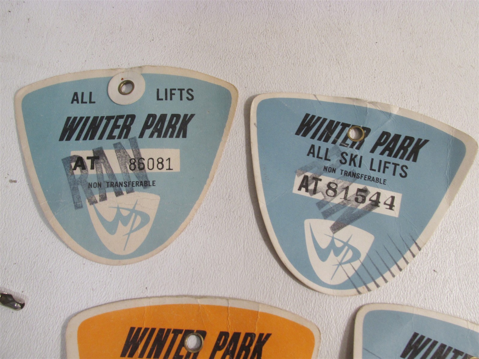 1960s Winter Park Colorado Lot 7 Ski Lift Tickets Pass Midcentury Skiing