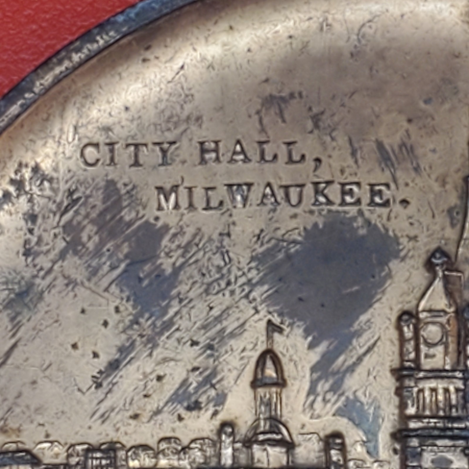 Lucky Penny City Hall Milwaukee Wisconsin Big Souvenir Indian Head 3″ Patina