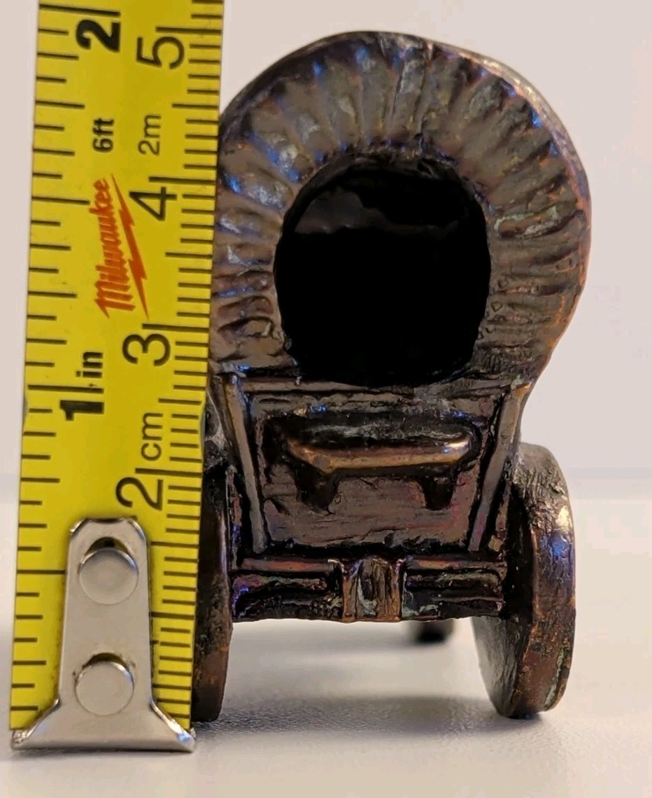 Copper Covered Wagon Dodge Inc. Arts & Crafts Denver Colorado Mixed Metal 1940s