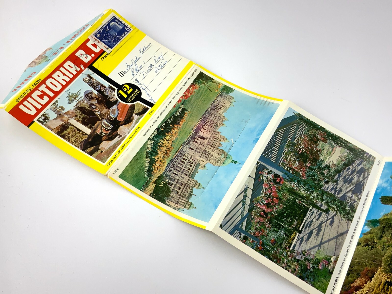 Victoria British Columbia Souvenir Folder Printed Lithograph Post Cards 707C