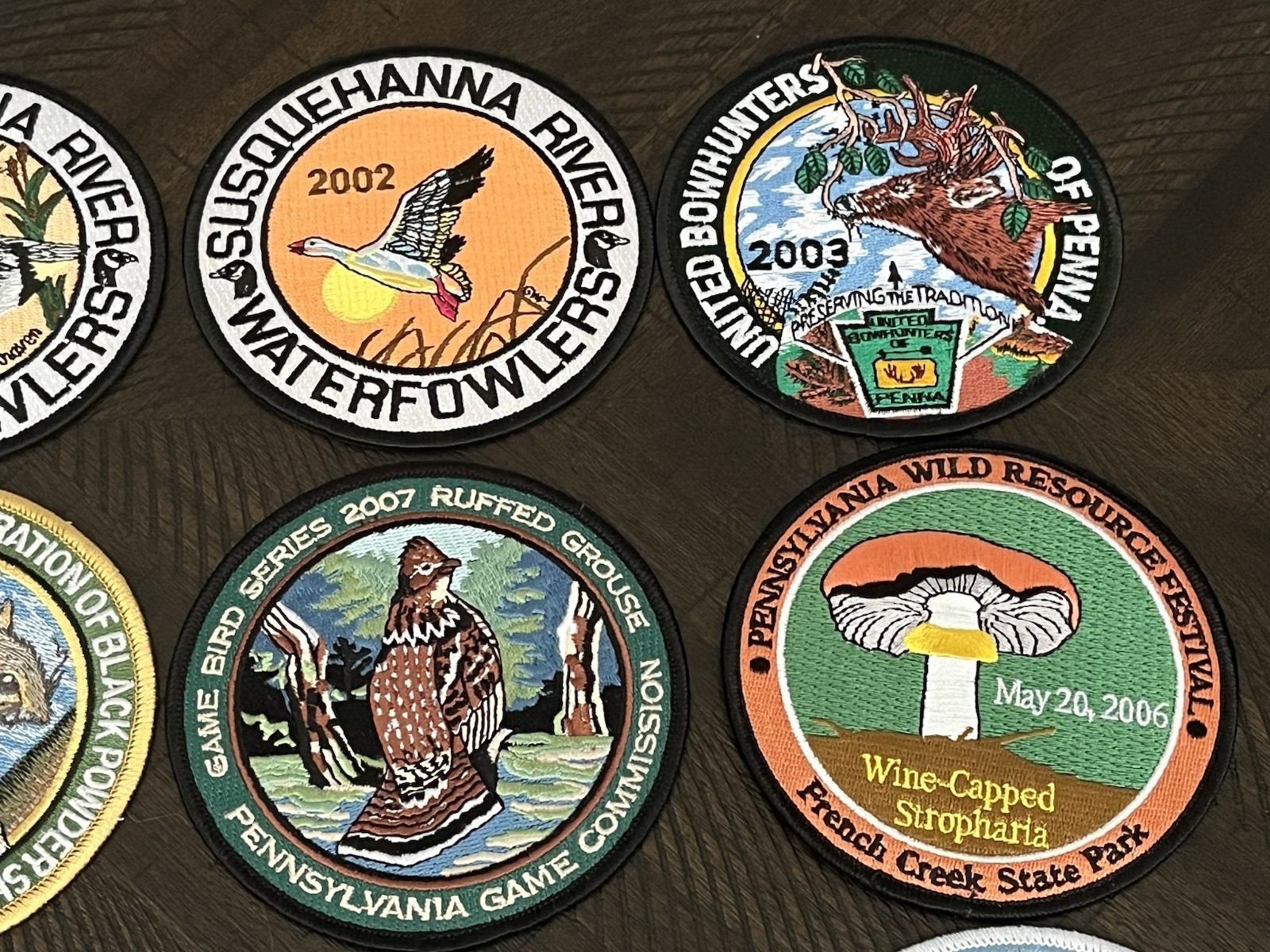 LOT OF 13 PENNSYLVANIA WILDLIFE PATCHES 4″ DIAMETER