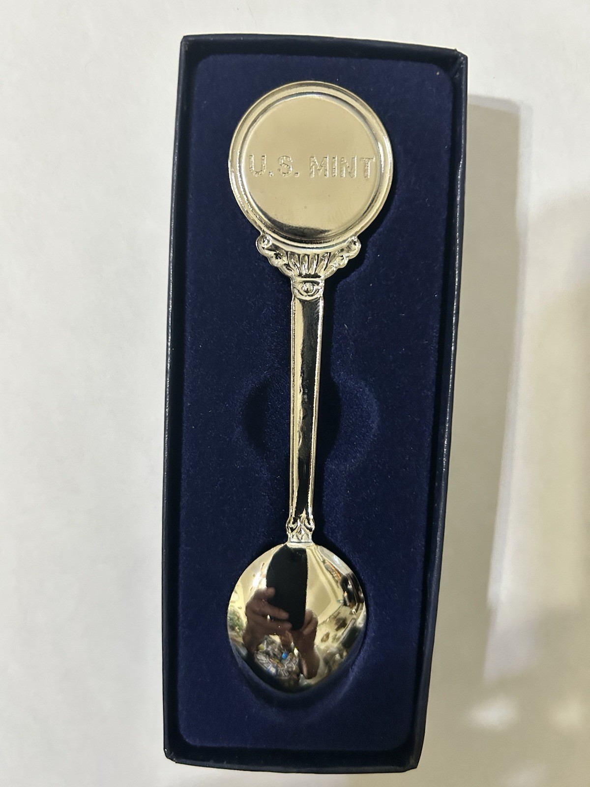 911 TWIN TOWERS PENTAGON epoxy 50 State Quarter Spoon NEW JERSEY Stem U.S. Mint