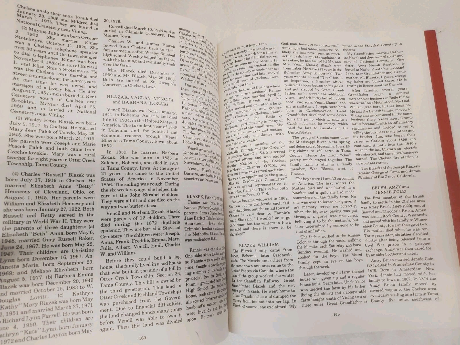 Paperback Book History Of Chelsea Iowa 1864 – 1989