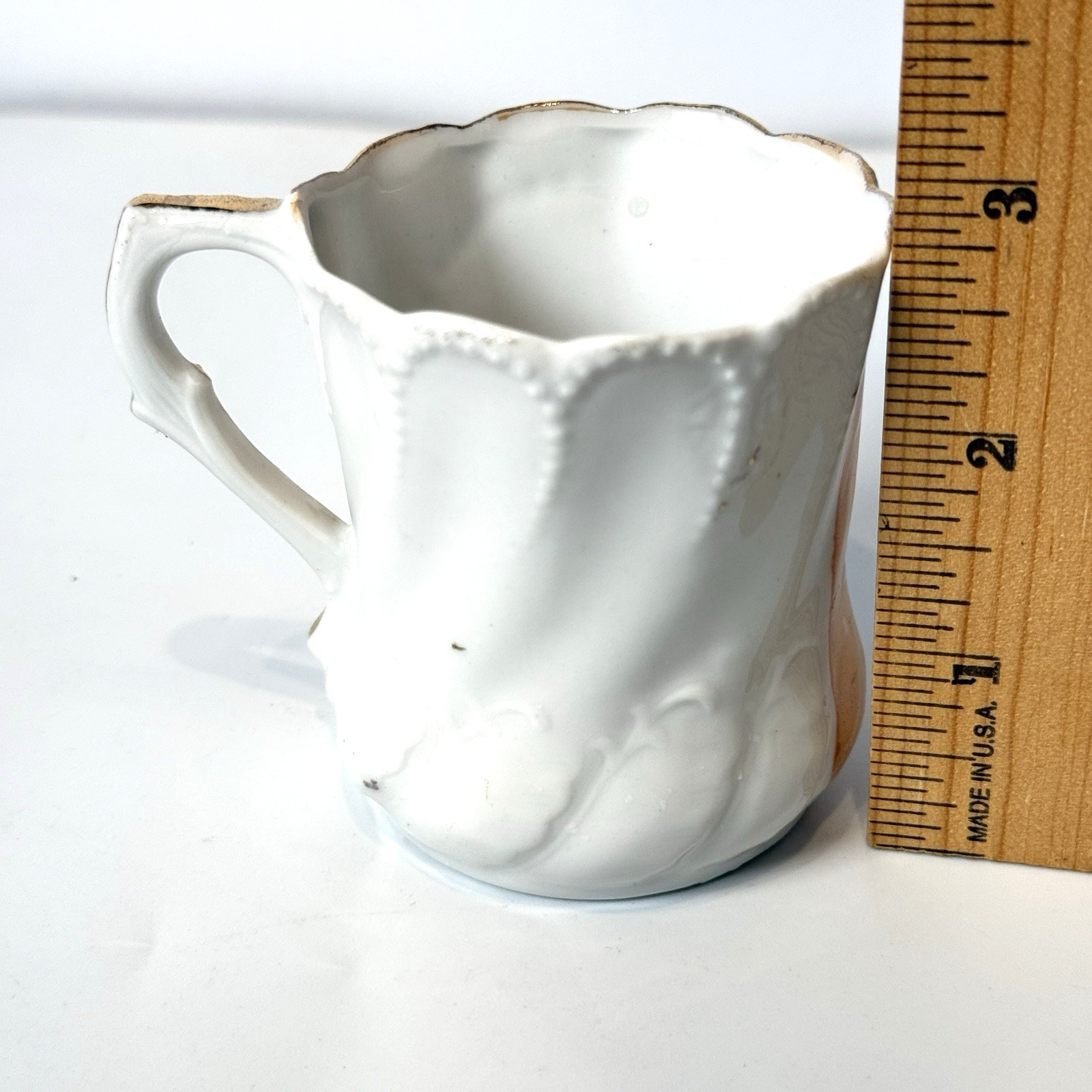 NEWARK , OHIO OH – COUNTY COURT HOUSE – Antique Souvenir China Painted Cup