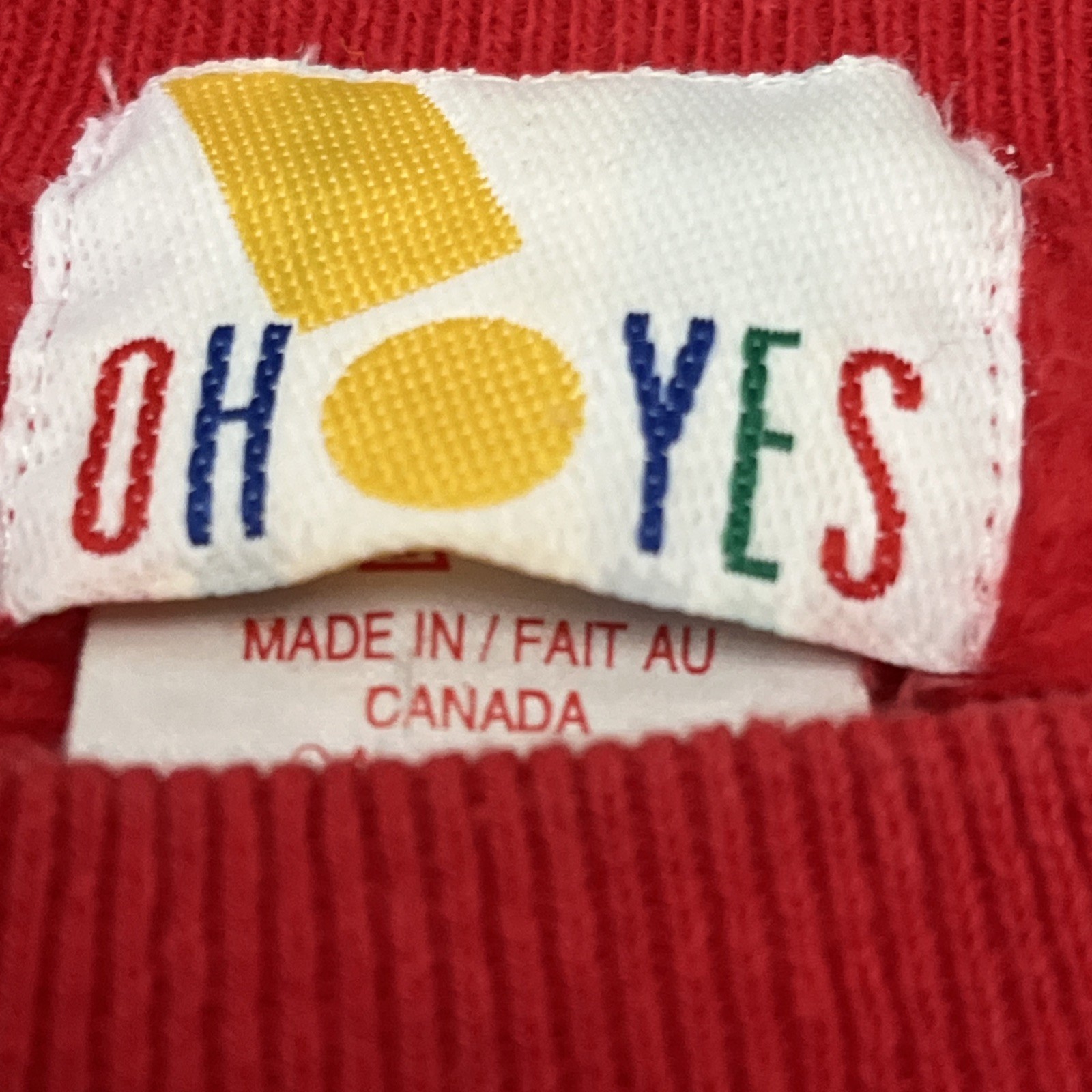 VTG 90’s Oh Yes medium Pullover Whistler Canada Moose, Beaver,Moon, Susan Todd