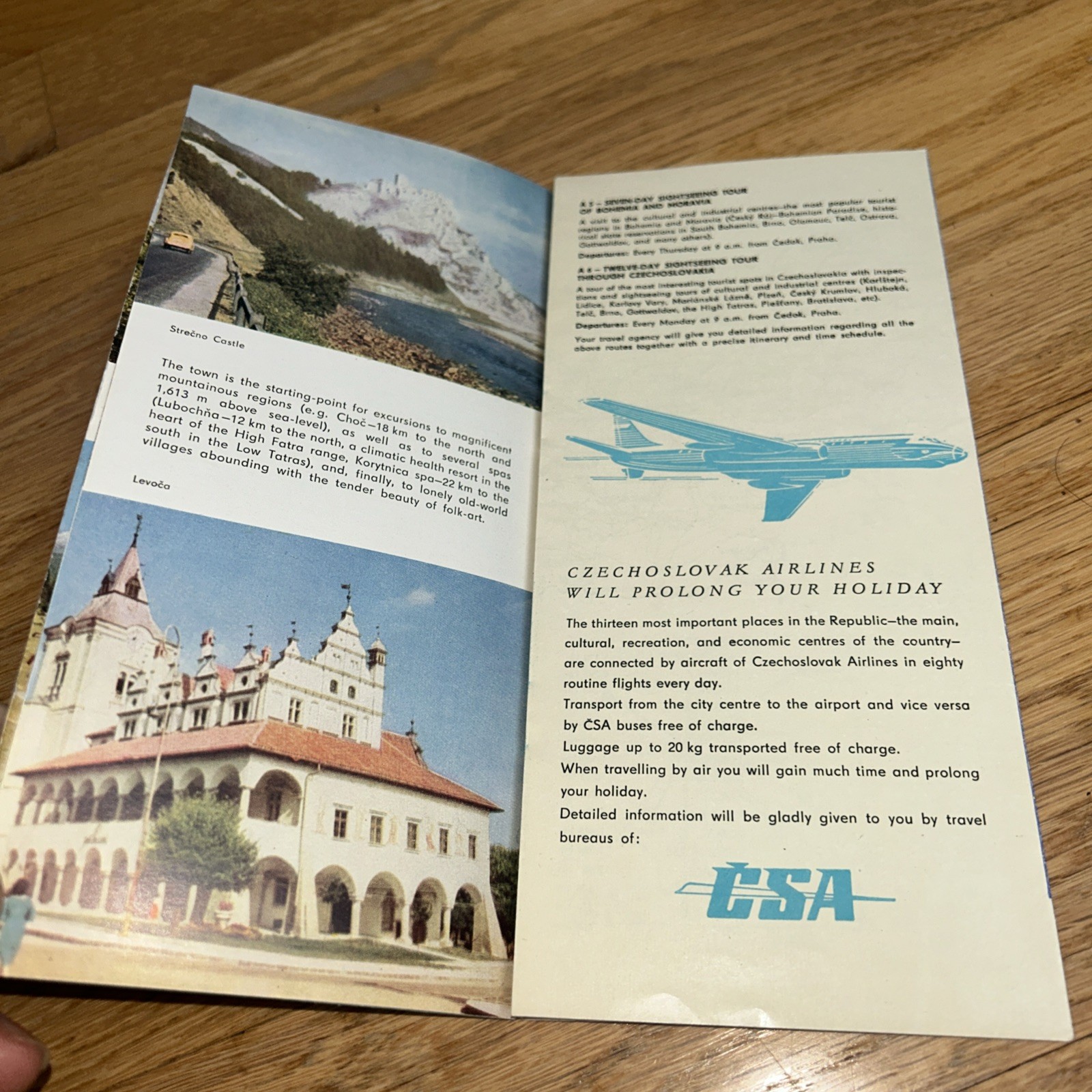 1960 CZECHOSLOVAKIA NORTHERN SLOVAKIA Brochure / Map
