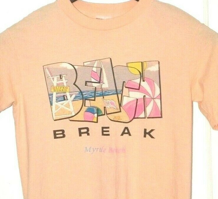 Vtg SPRING BREAK MYRTLE BEACH WEEK T SHIRT Rare 80-90’s Tee SOUTH CAROLINA USA