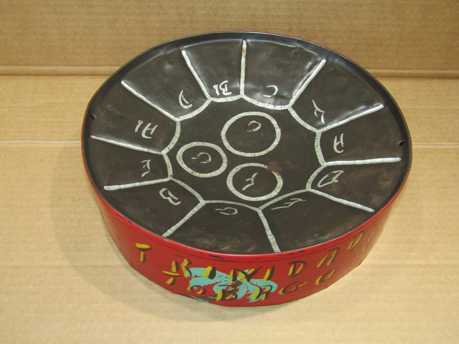 Trinidad & Tobago steel drum 11 1/4″ (no sticks)