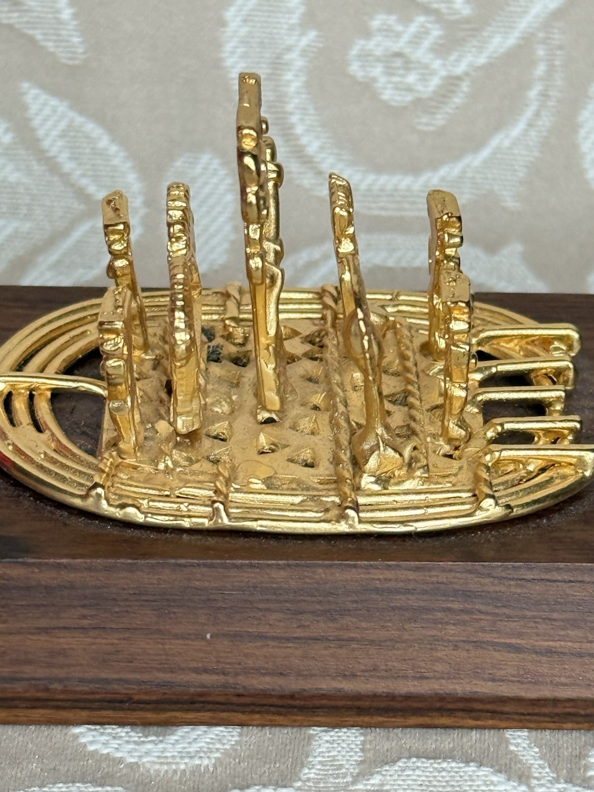 Balsa Muisca Columbia Replica 24K Gold Plated With Base And Case
