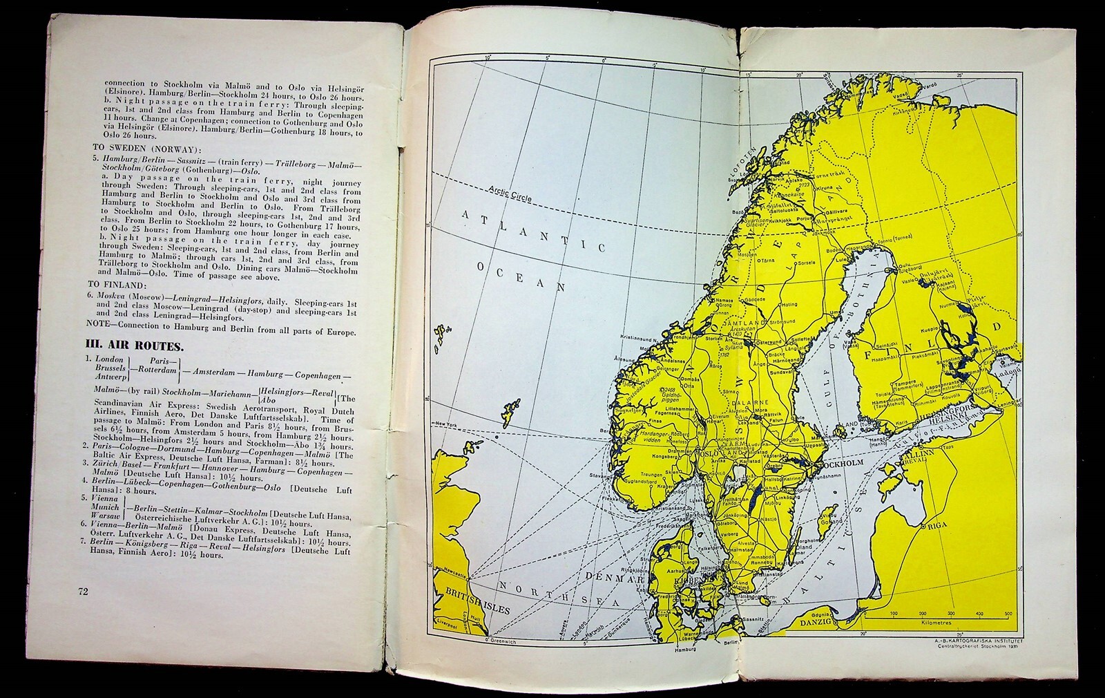 1930 The Countries Of Northern Europe Tourist Travel Booklet Norway With Maps