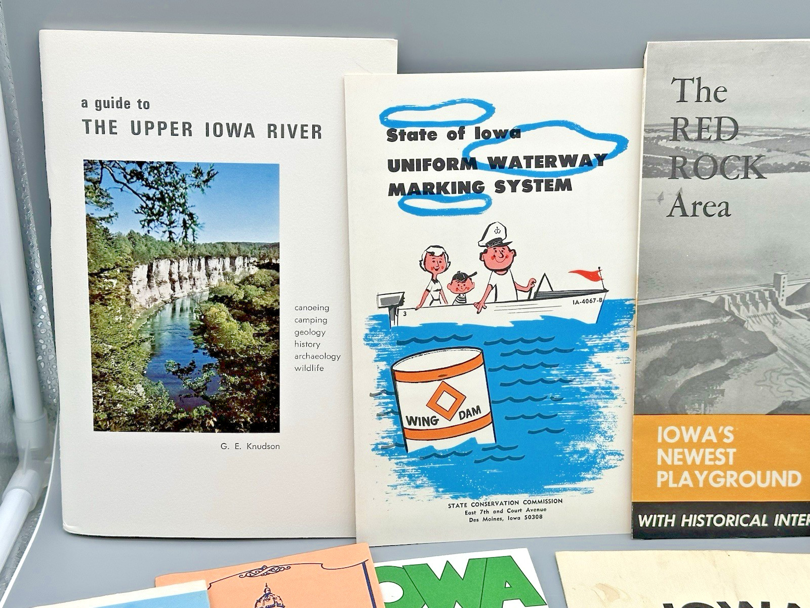Lot of Vintage IOWA Travel Brochures Maps Decorah Coralville Red Rock Spillville