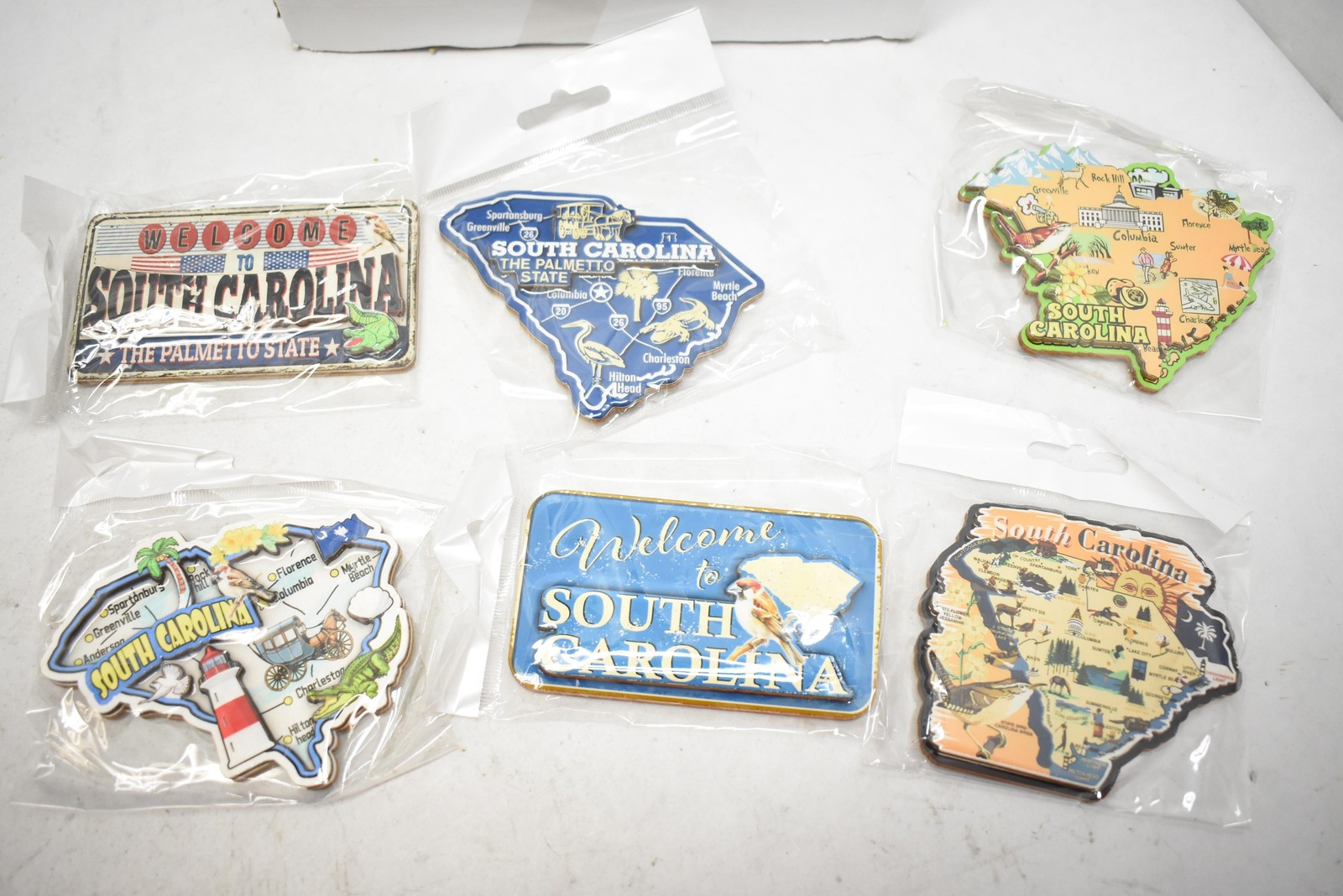 Lot 24 South Carolina State Souvenir Fridge Magnets Multicolor New Travel Gift