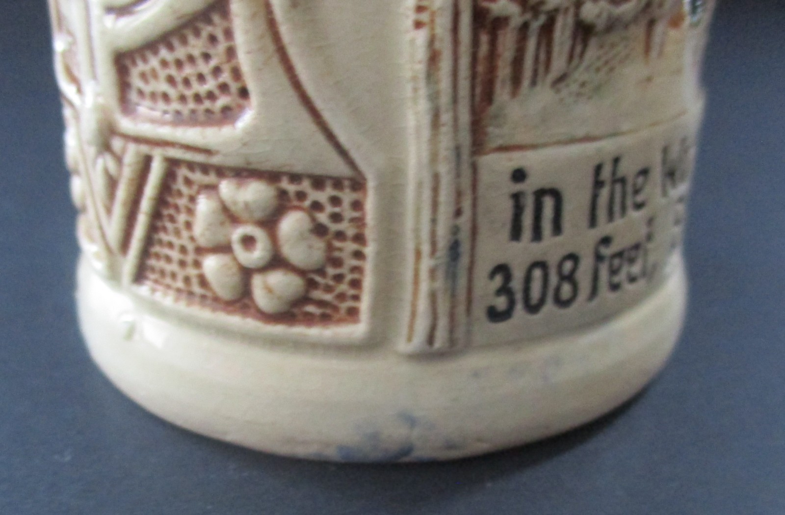 Early 20th Century Souvenir Stein Bennington Battle Monument Vermont Germany 163