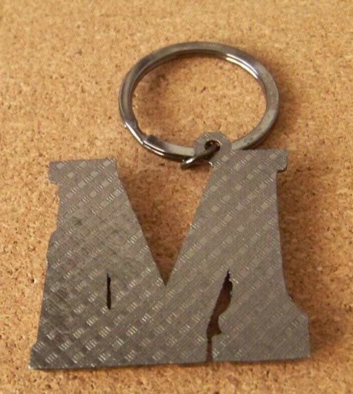 New York ( City ) metal key ring Statue of Liberty & skyline 3″ long c43374