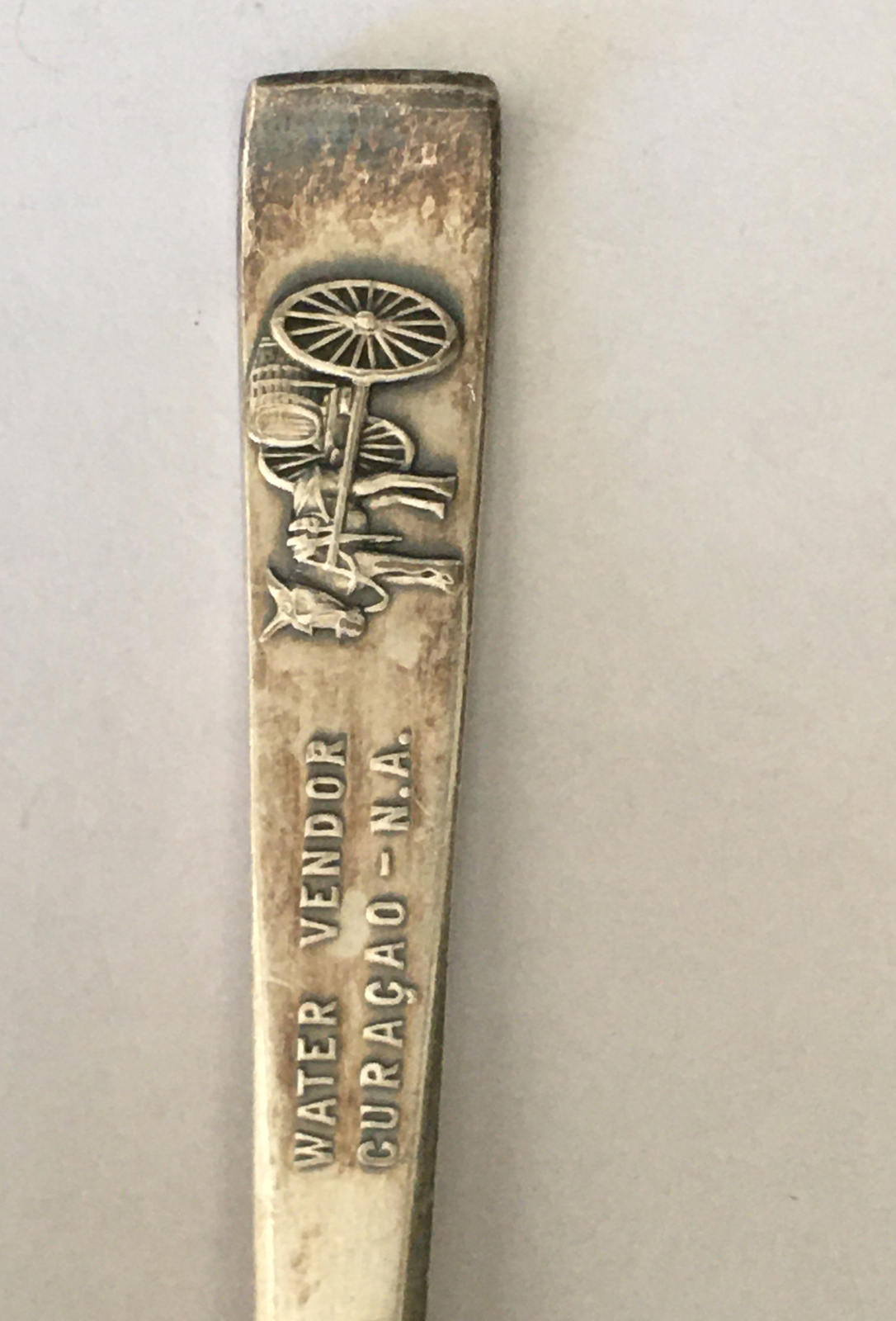 Vintage Souvenir Spoon Collectible Water Vendor Curaçao N.A.