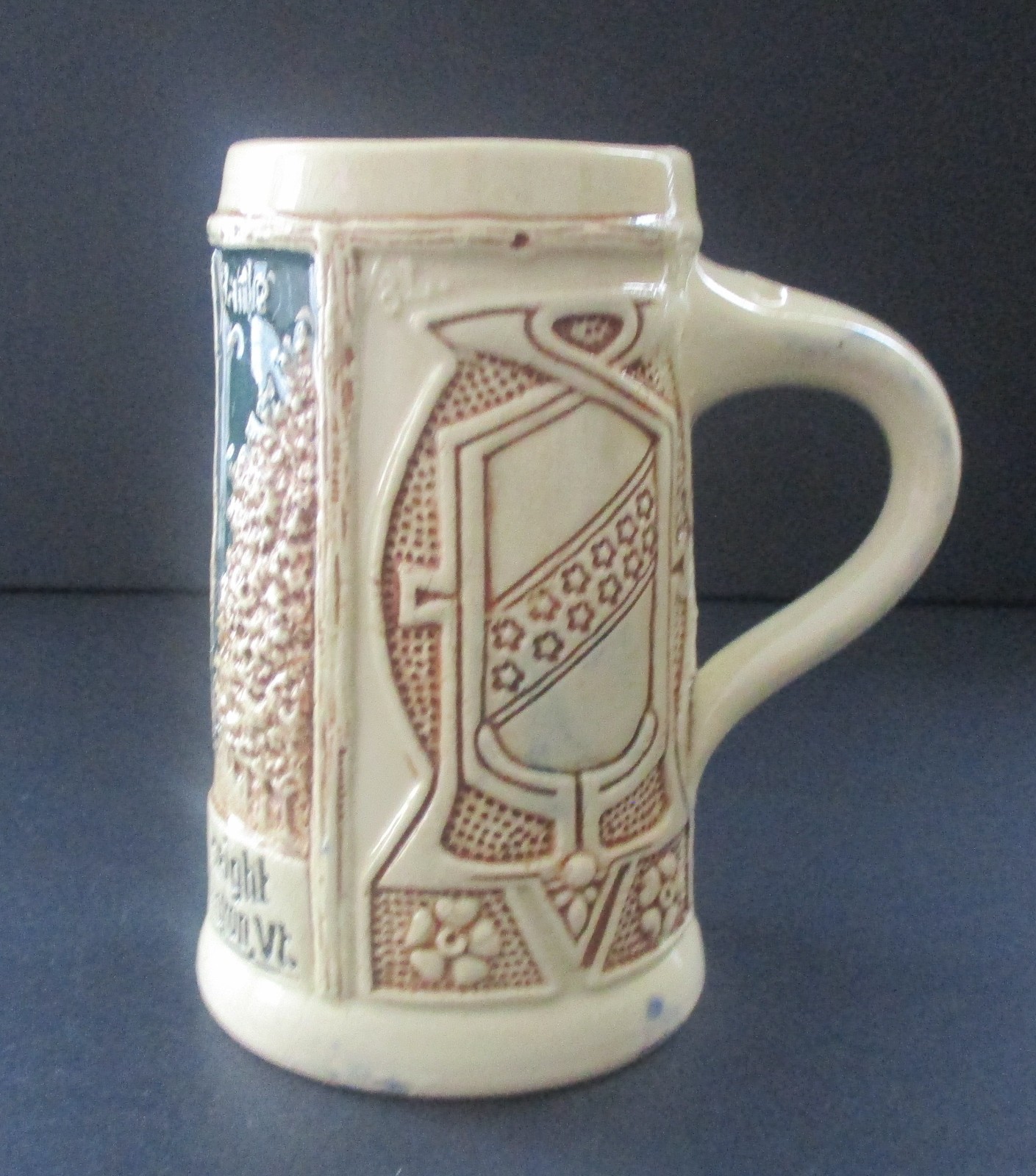 Early 20th Century Souvenir Stein Bennington Battle Monument Vermont Germany 163