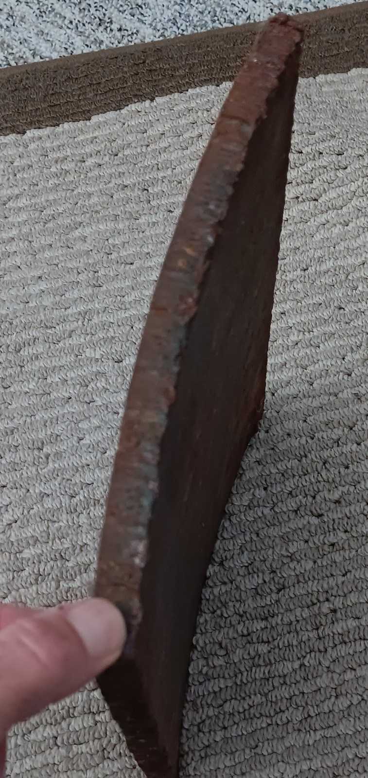 RARE 1976 ALASKA 1/2″ STEEL WALL PIECE OF THE TRANS-ALASKA OIL PIPELINE