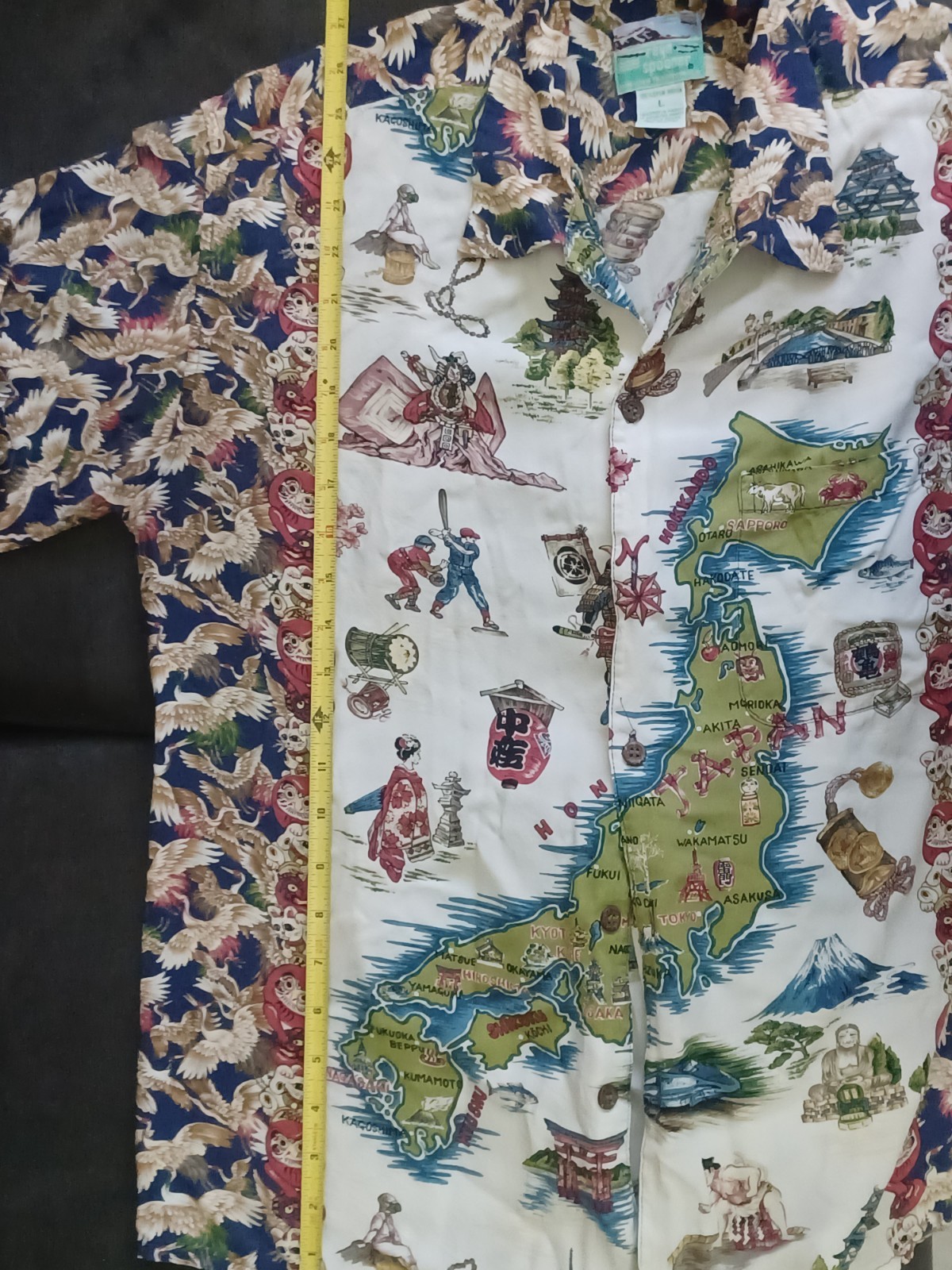 Vintage Reyn Spooner ALL THINGS JAPAN Hawaiian Shirt Size Large Great Condition!