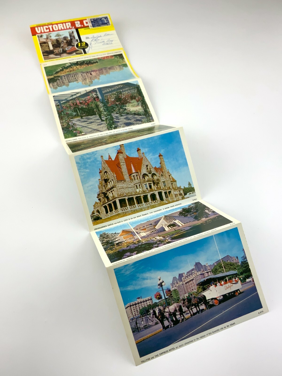 Victoria British Columbia Souvenir Folder Printed Lithograph Post Cards 707C