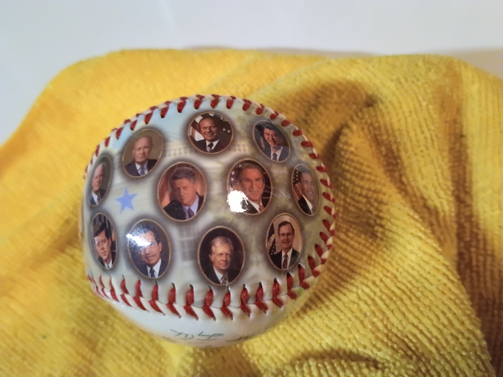 The Presidents Of The United States Baseball Souvenir Lincoln,Obama,Bush,Kennedy