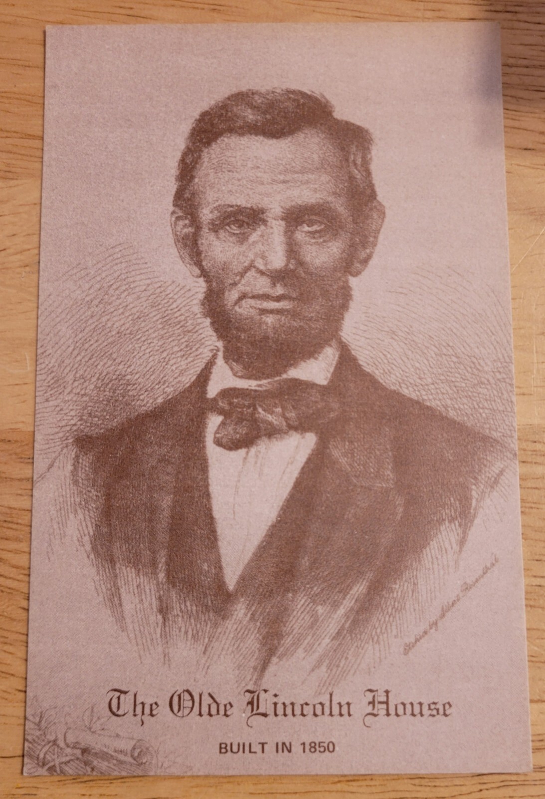 Vintage The Olde Lincoln House -1850 Family Dinning – Abraham Lincoln