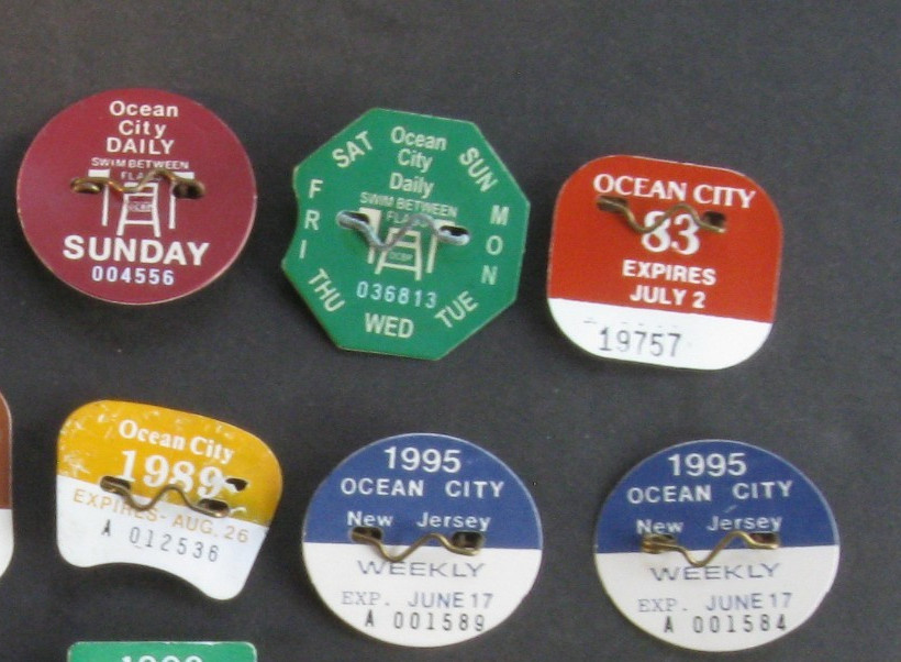 1980S & 1990s OCEAN CITY NJ BEACH TAGS – 23 tags