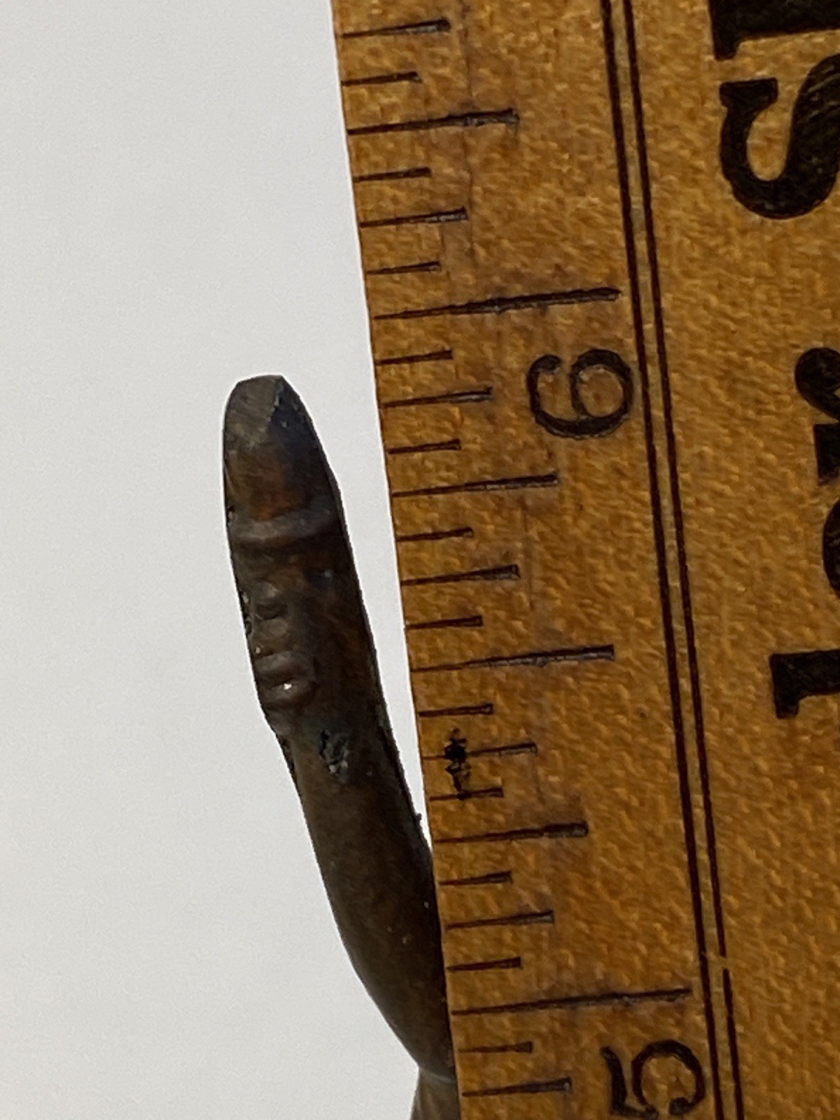 Vtg Statue of Liberty Thermometer Figurine 6″ Brass Tone Metal Made in Japan