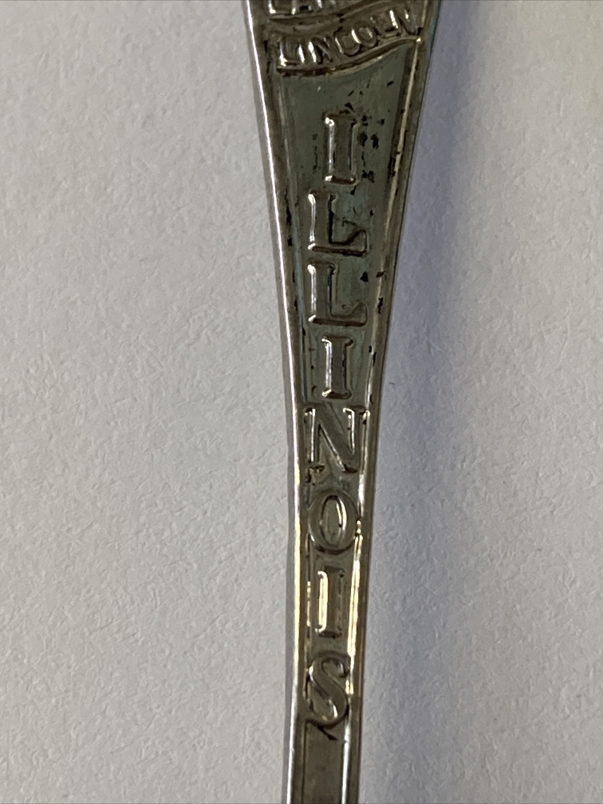 Vintage Souvenir Spoon US Collectible Illinois Land Of Lincoln