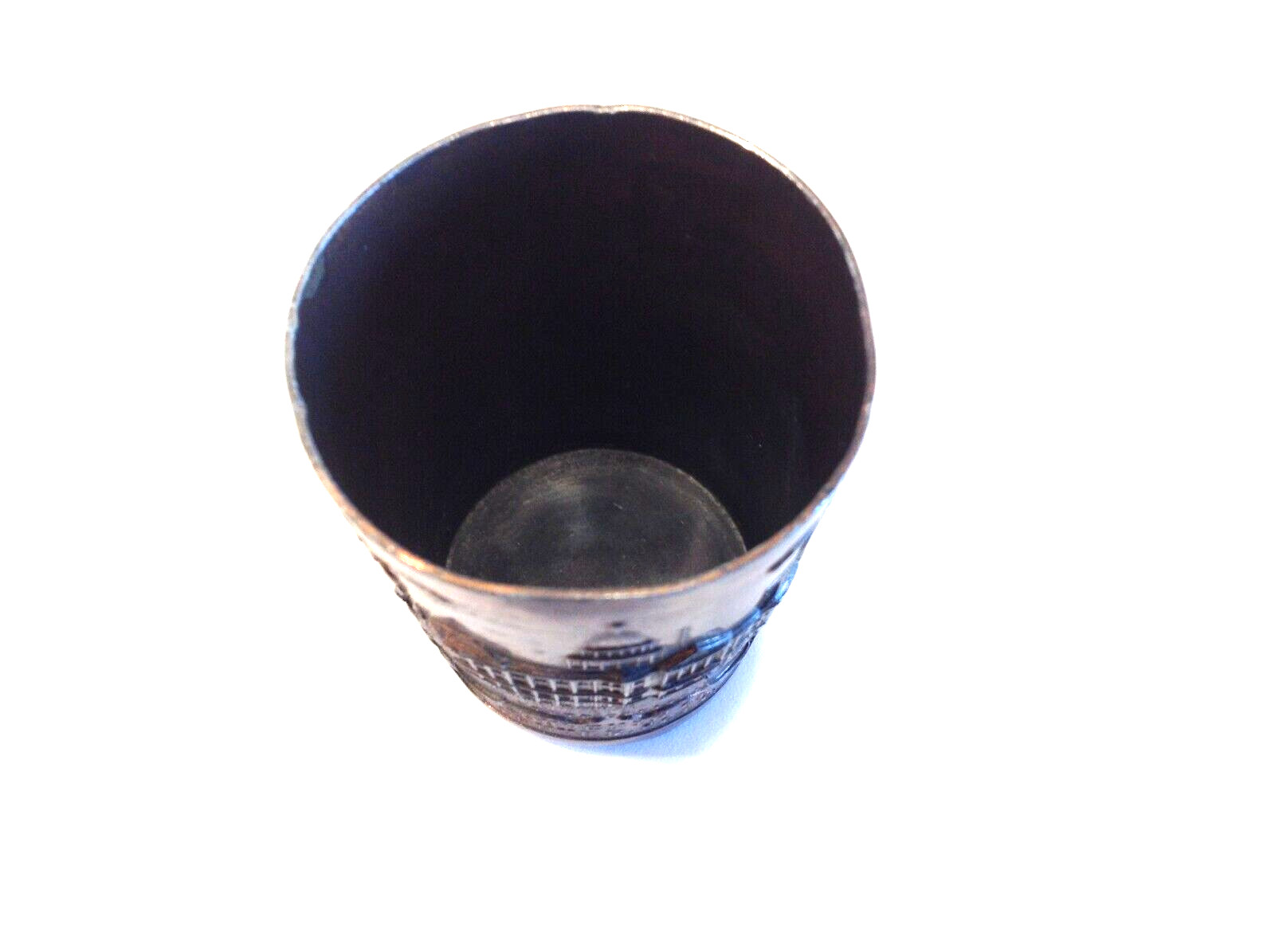 Antique Copper Souvenir Cup Denver CO Made in Japan