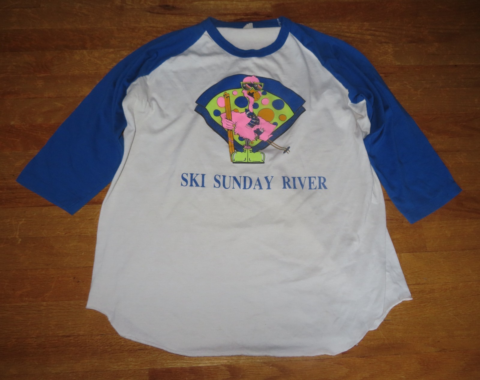 Vintage Screen Star Label – SKI SUNDAY RIVER Maine XL Long Sleeve Shirt SKIING