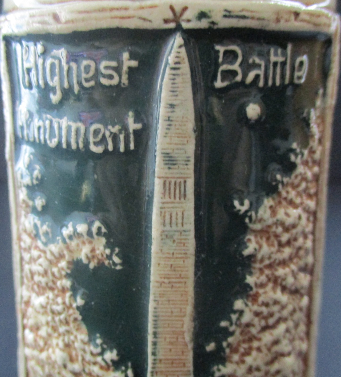 Early 20th Century Souvenir Stein Bennington Battle Monument Vermont Germany 163