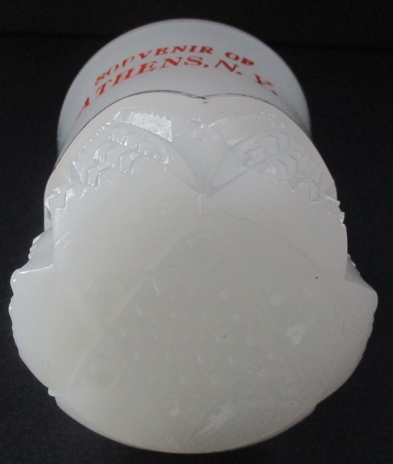 Early 20th Century Souvenir EAPG Button Arches Clambroth Glass Athens New York