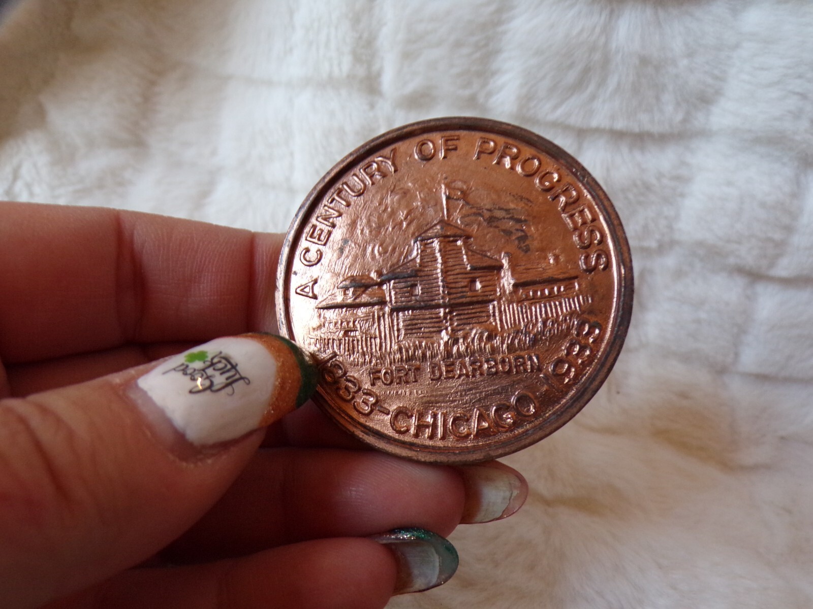 VTG Lucky Penny Indian Head 1933 Chicago