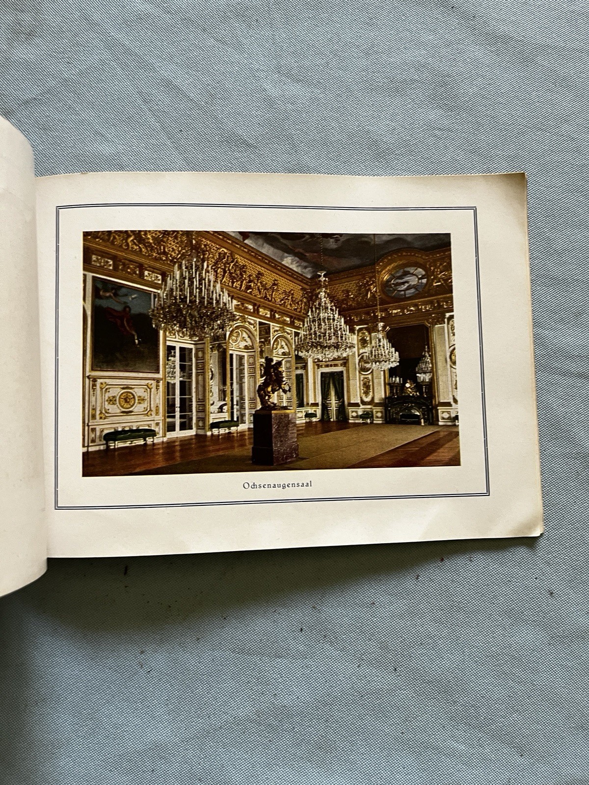 Vintage Herrenchiemsee Palace Bavaria Germany Color Photo Book King Ludwig II