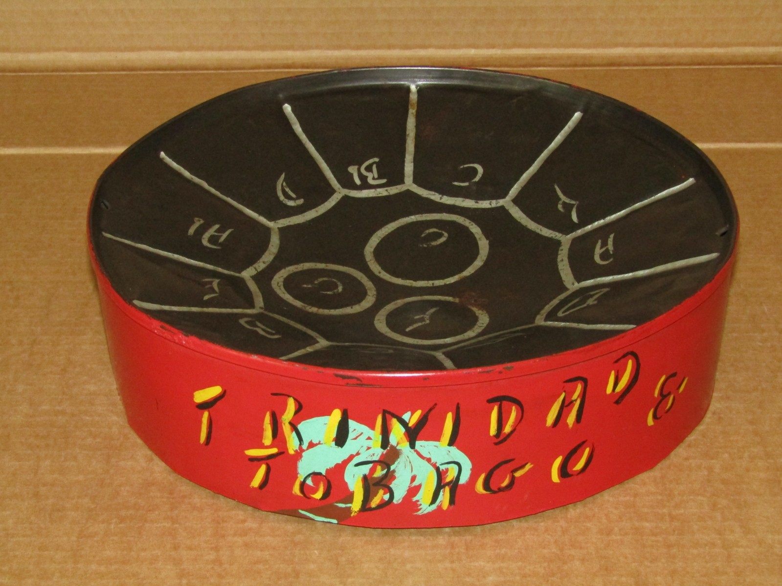 Trinidad & Tobago steel drum 11 1/4″ (no sticks)