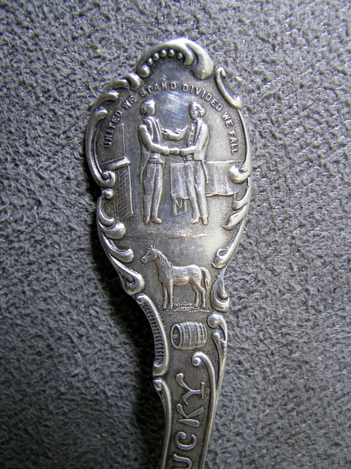 Excellent Jefferson Memorial Sterling Silver Louisville Kentucky Souvenir Spoon