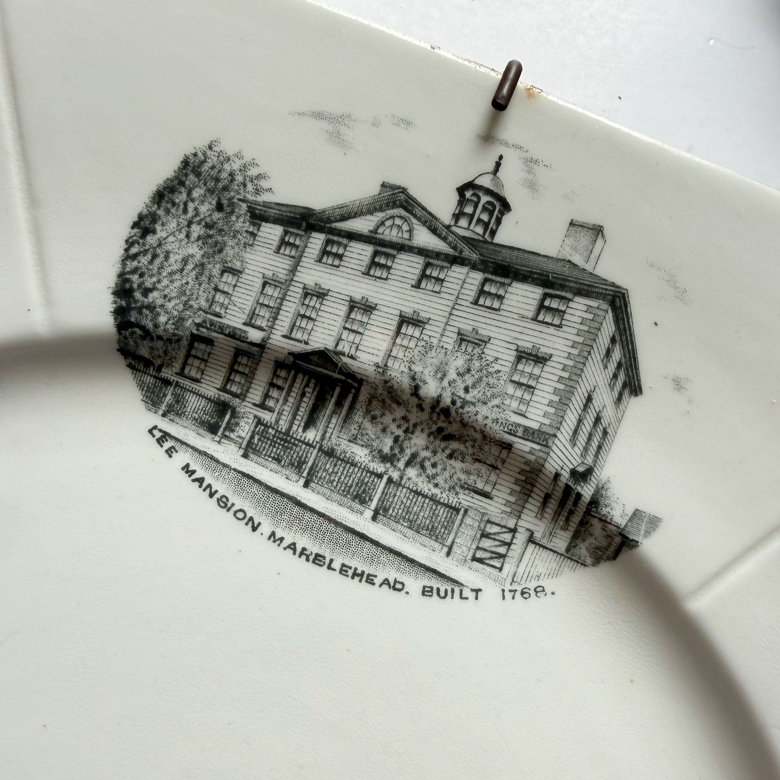Vintage Marblehead Massachusetts Landmarks Porcelain Decorative Wall Plate
