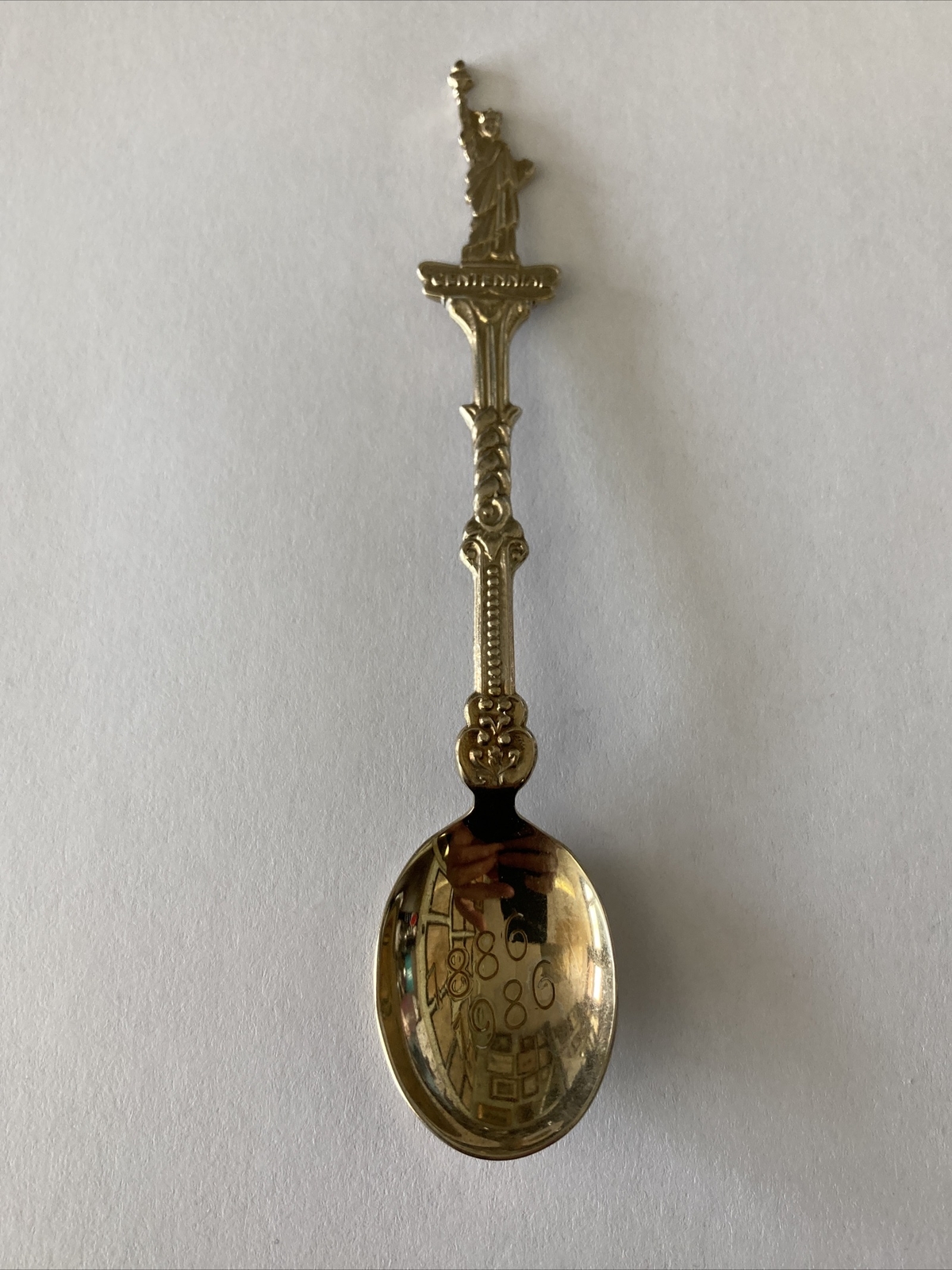 Vintage Souvenir Spoon US Collectible Statue Of Liberty Centennial 1886-1986