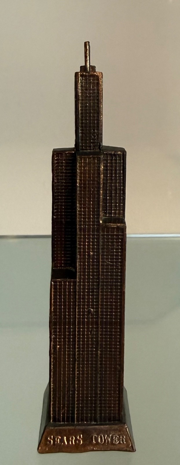 Chicago Sears Tower Miniature Metal Replica Souvenir Building