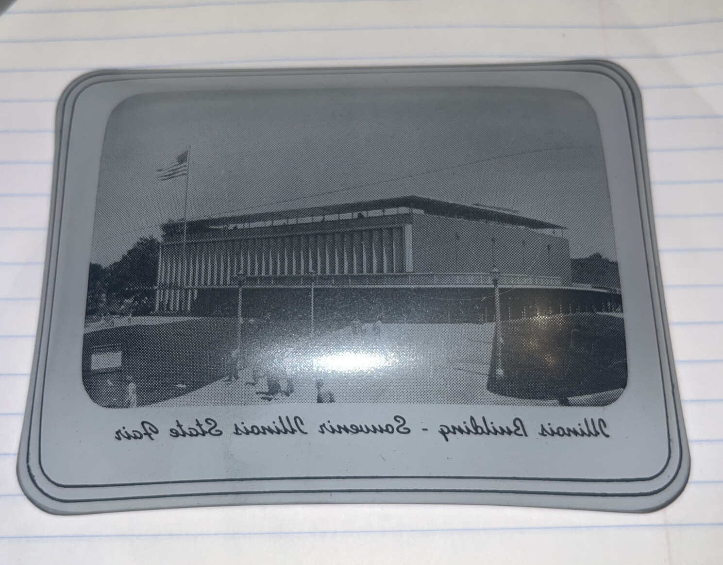 Mini Glass Souvenir Illinois Building – Illinois State Fair Plate