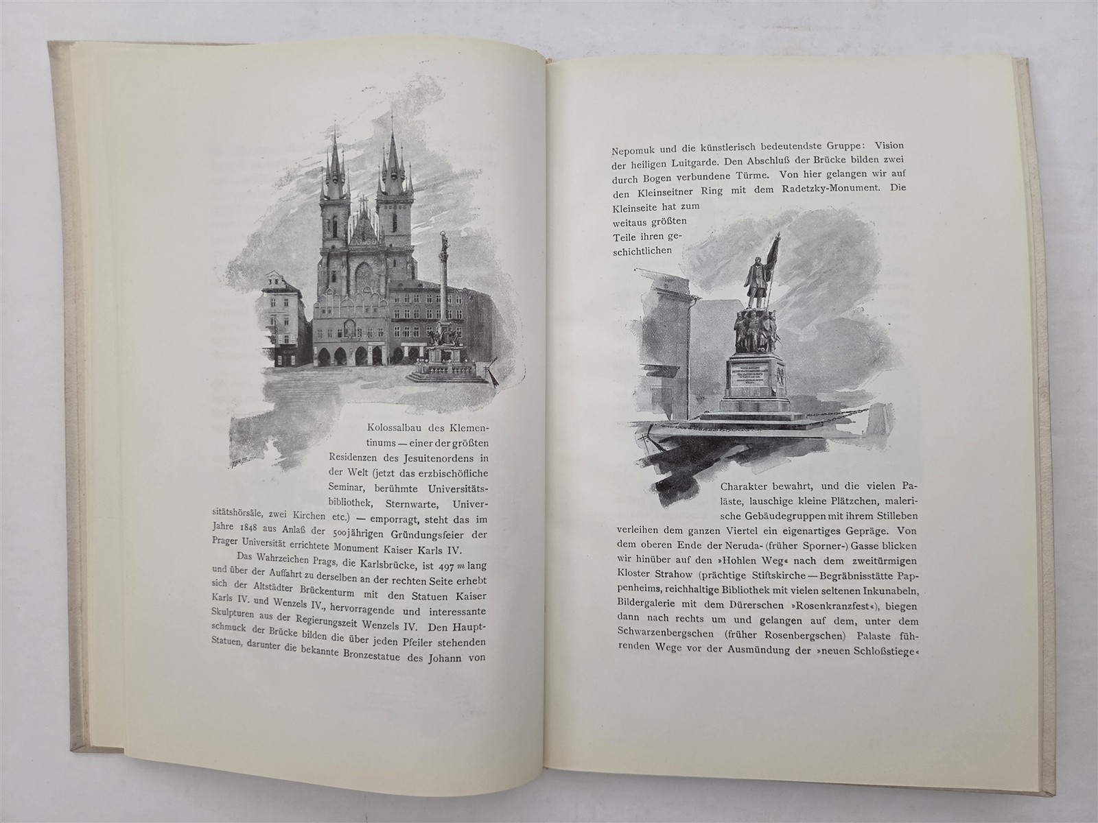 1900s antique HOTEL DE SAXE prag prague luxury hotel SOUVENIR BOOK business ads
