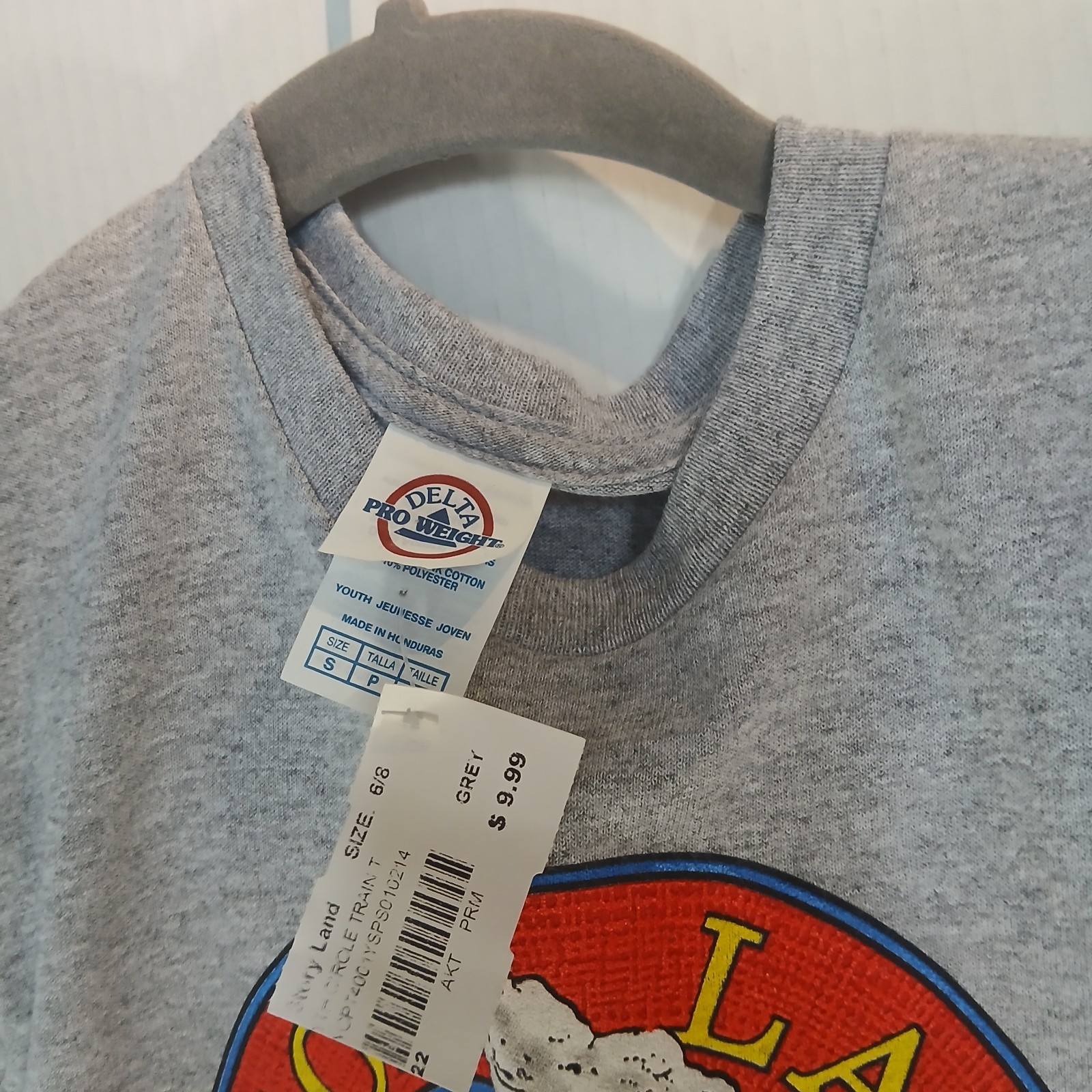 STORY LAND New Hampshire KIDS small T-Shirt White Mountains NH Gray S Child Tee