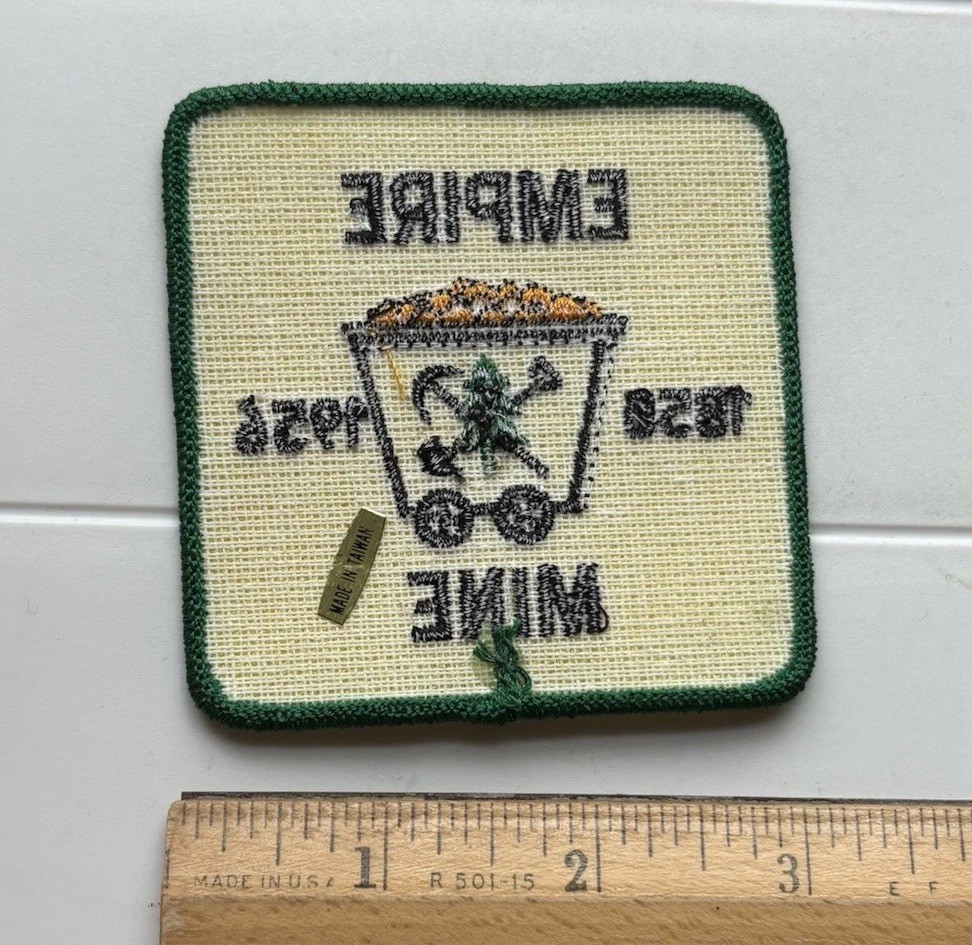 Empire Mine State Historic Park Grass Valley California 1850-1956 Souvenir Patch