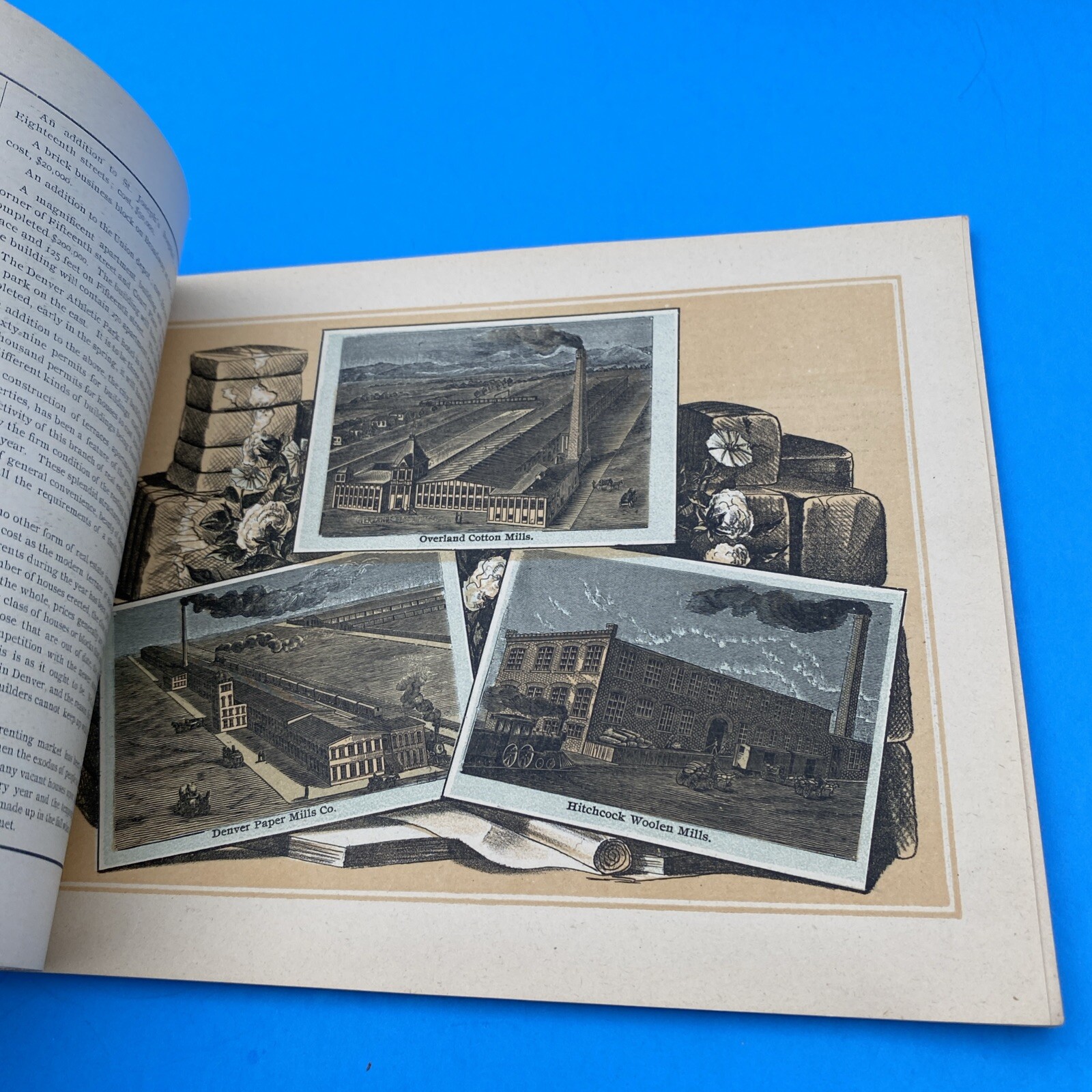 VINTAGE SOUVINER ALBUM OF 1881 GIFT OF DENVER Colorado