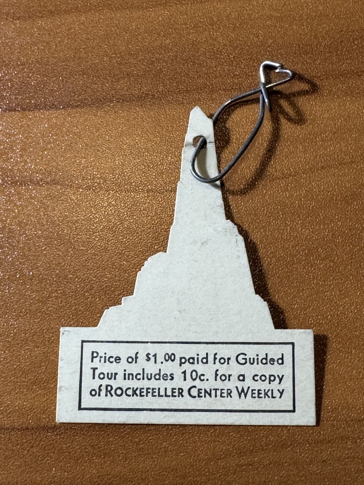 1935 Rockefeller Center Weekly + Guided Tour Ticket NBC Studio Tour NYC Ephemera