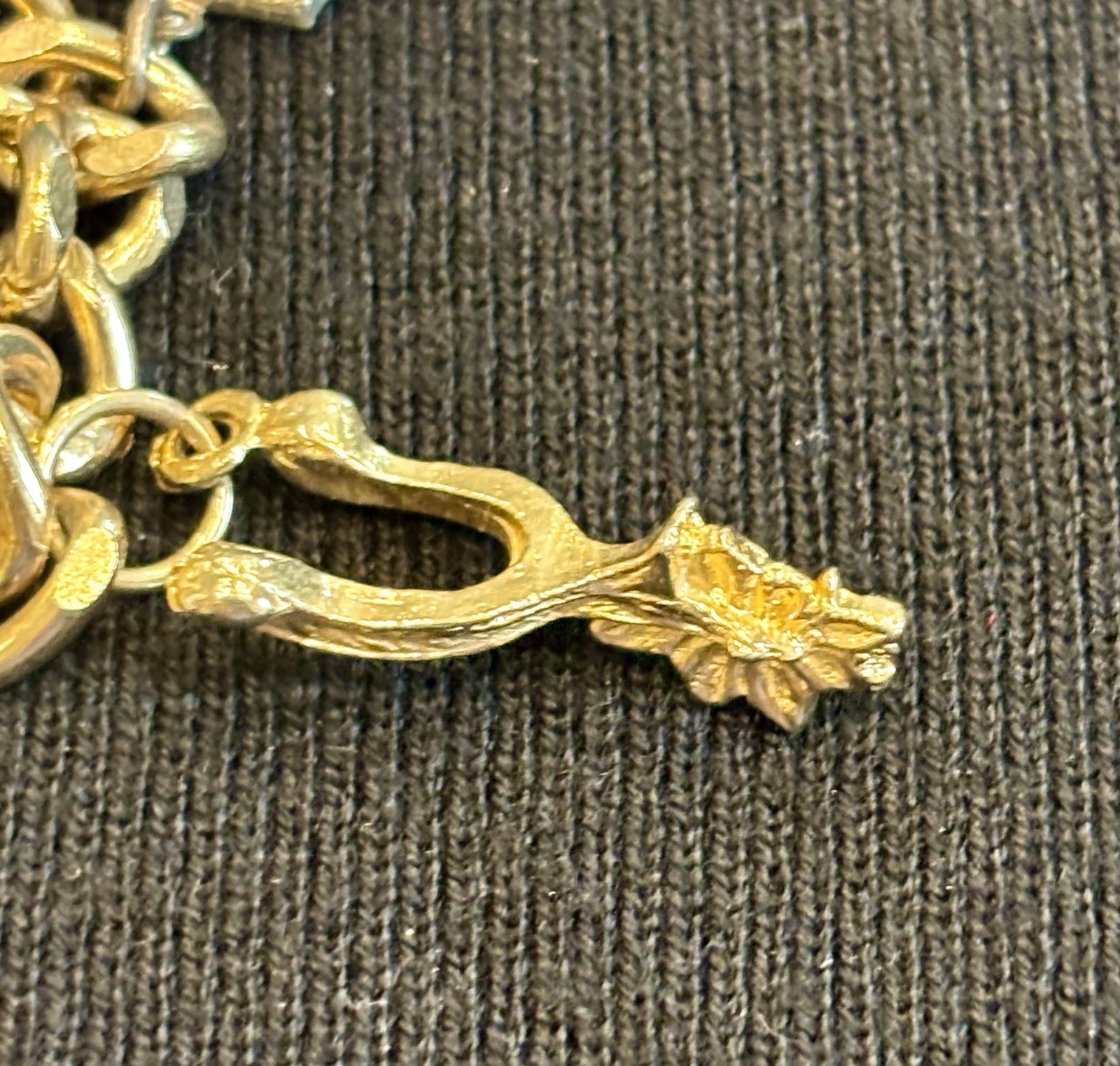 Vintage Colorado Souvenir Charm Bracelet Gold Tone