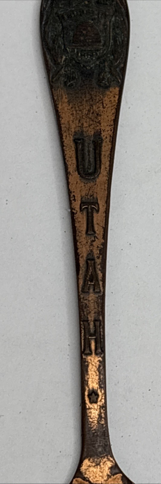 Vintage Letter Opener Utah Solid Copper Industry 1850 Souvenir