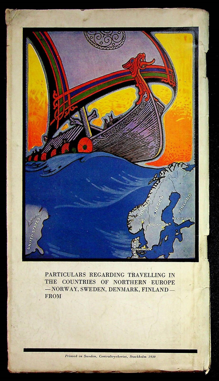 1930 The Countries Of Northern Europe Tourist Travel Booklet Norway With Maps