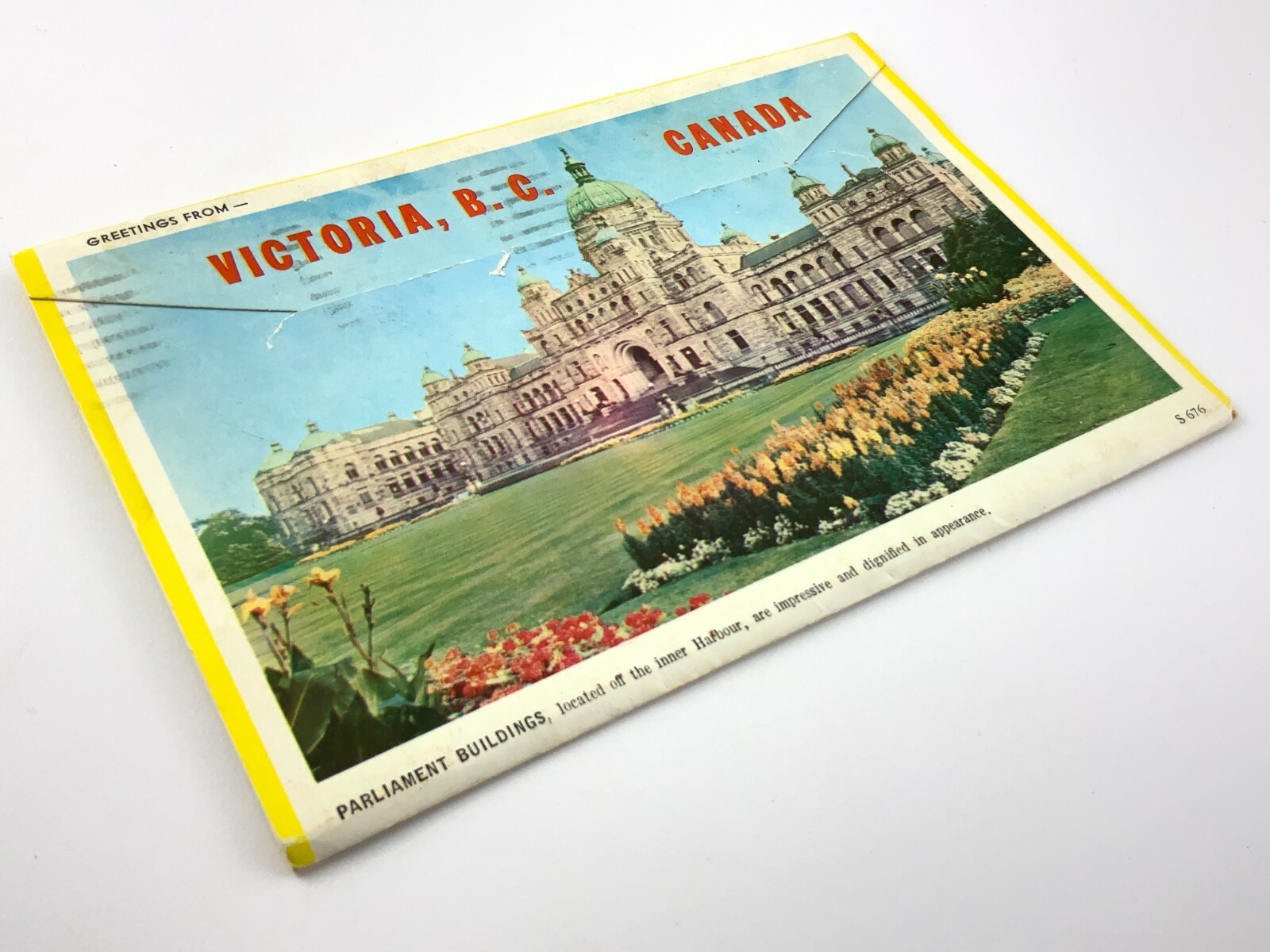 Victoria British Columbia Souvenir Folder Printed Lithograph Post Cards 707C